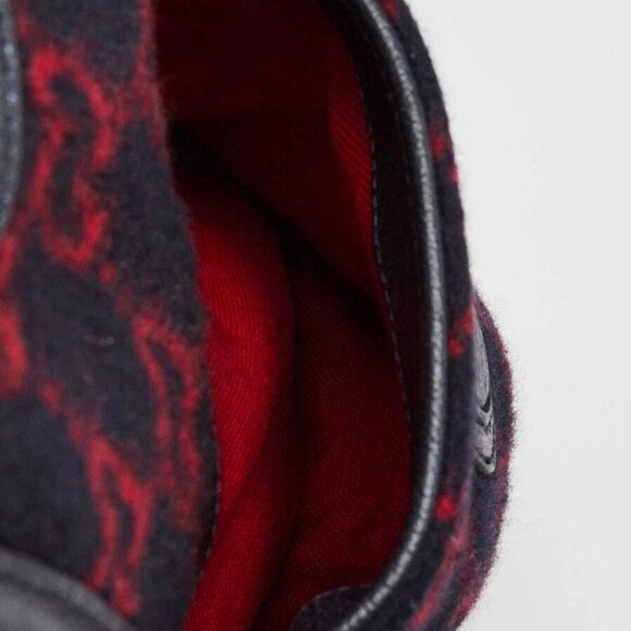 Gucci Red/Blue Wool GG Backpack Bag - Picture 8 of 12